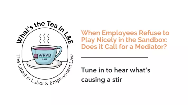 What's the Tea in L&E? Employees Refuse to Play Nicely in the Sandbox: Does it Call for a Mediator?